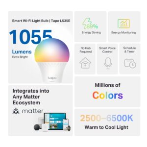 Tapo L535E | Smart WiFi Light Bulb, Multicolor
