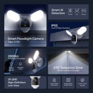 TAPO C720 SMART FLOODLIGHT CAMERA